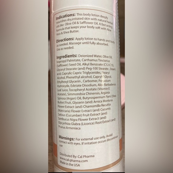 Tumeric herbal body lotion- Aloe, Vit E, Shea Butter- 8 oz New-NamasteSkin,Vegan - Picture 4 of 4